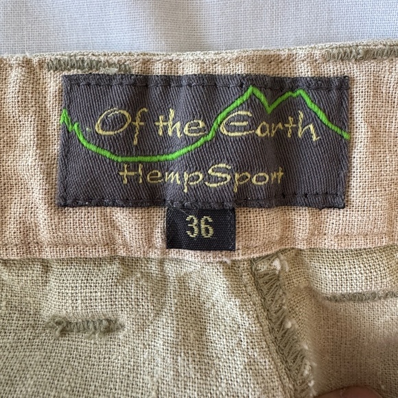 Of The Earth Hemp Men's 100% HEMP Casual Dress Pant Greenish-Beige‎ 36 Pleated - Picture 2 of 16